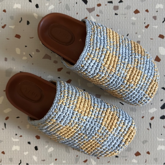 Staud Raffia Clogs Size 37 - Picture 2 of 9